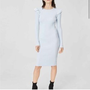 Club Monaco Blue Frilly Dress